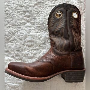 Ariat Heritage Roughstock Brown Leather Western Boots Sz13EE